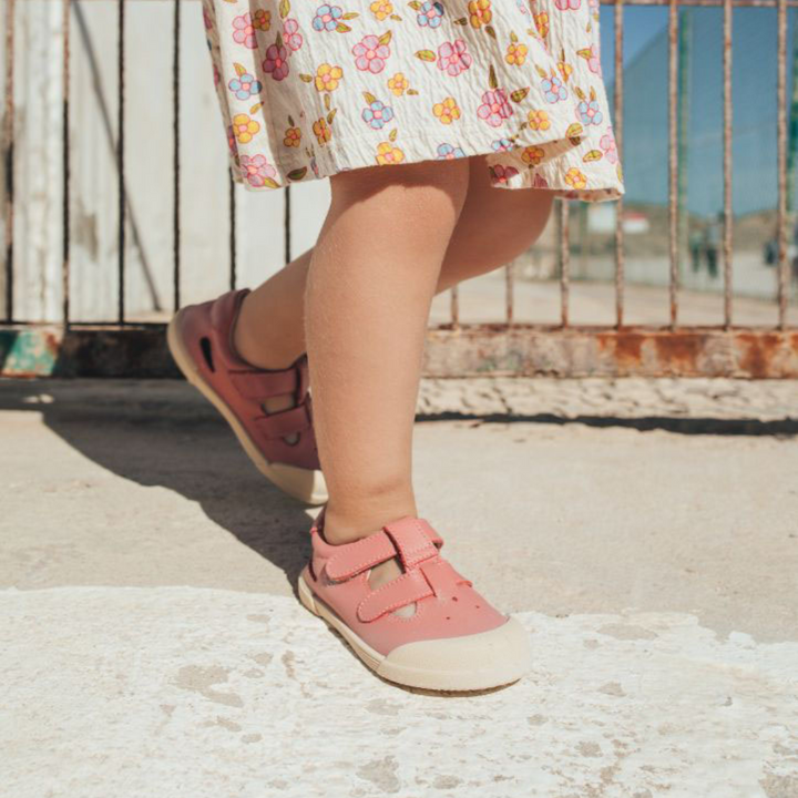 Shuz Sandalias Barefoot Piel Rosa Igor 4