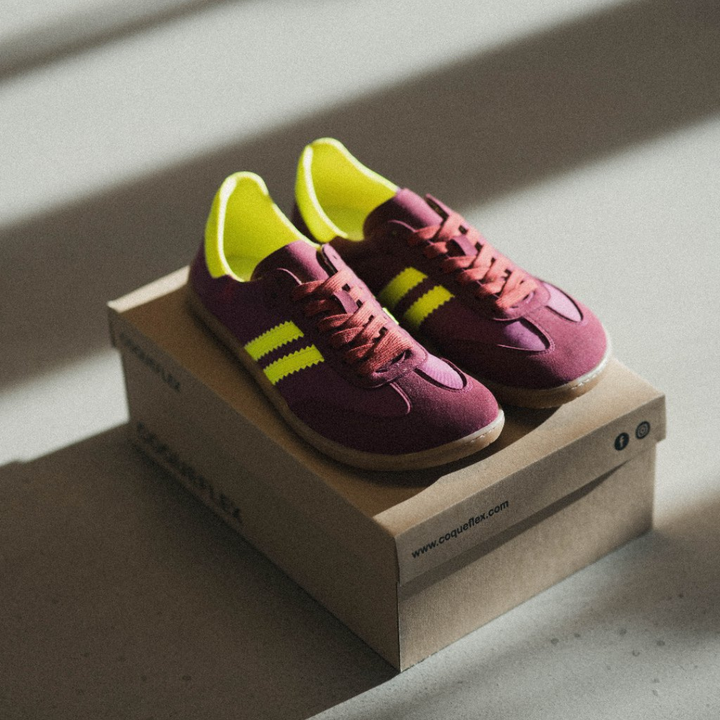 Shuz Tenis Samba Barefoot Bordeaux Coqueflex 1