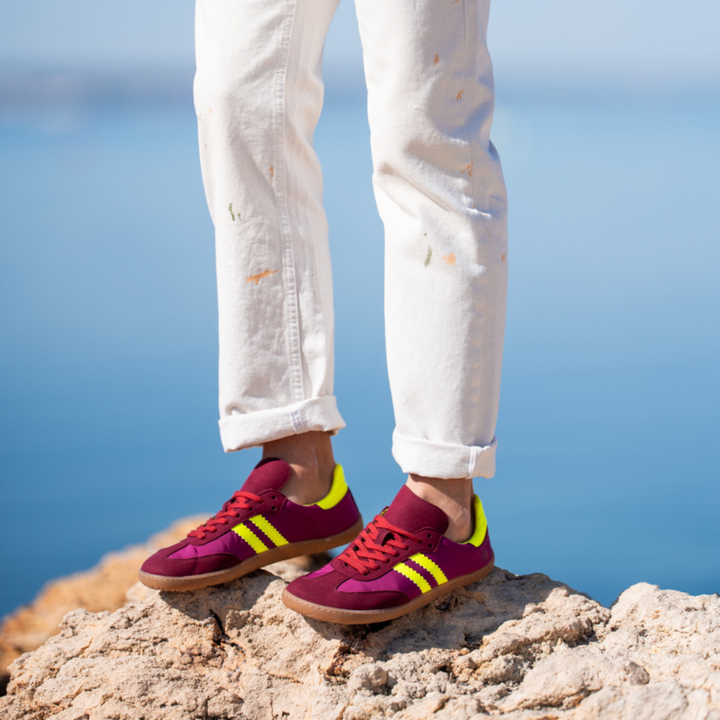 Shuz Tenis Samba Barefoot Bordeaux Coqueflex 3