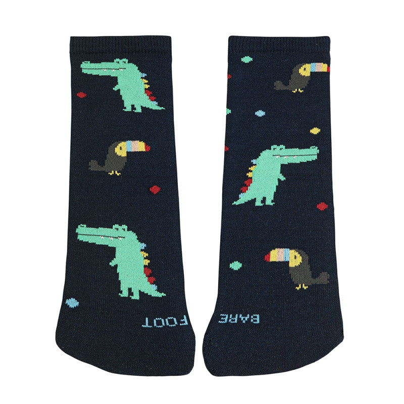CONDOR | Meias Barefoot Tropical Animal Fancy Navy Blue