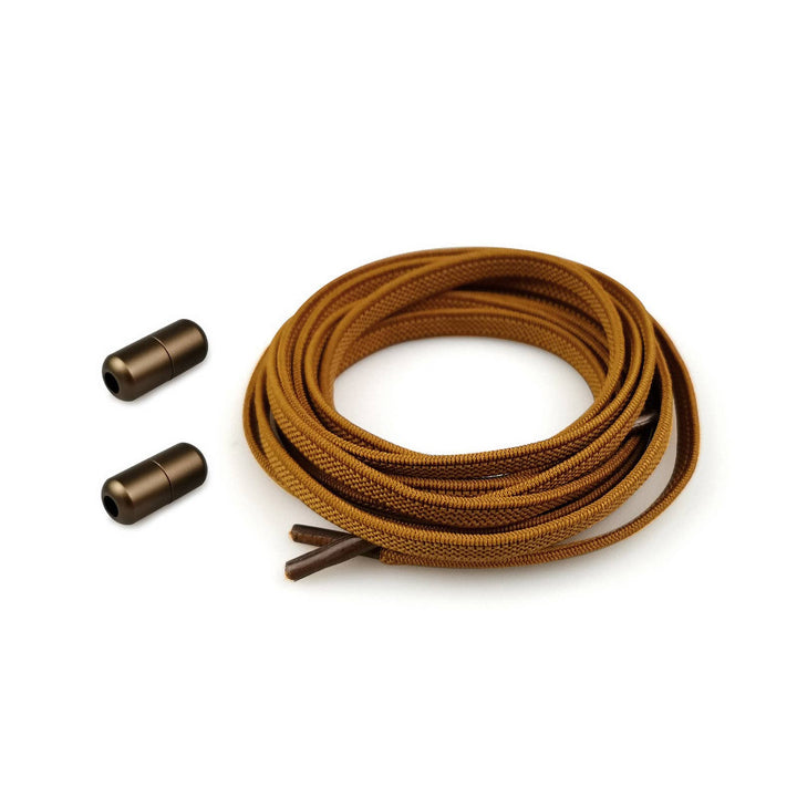 Shuz Atacadores Elasticos Castanho