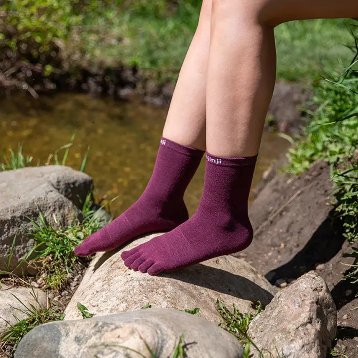 Shuz Meias Barefoot Liner Crew Wool Iji 3