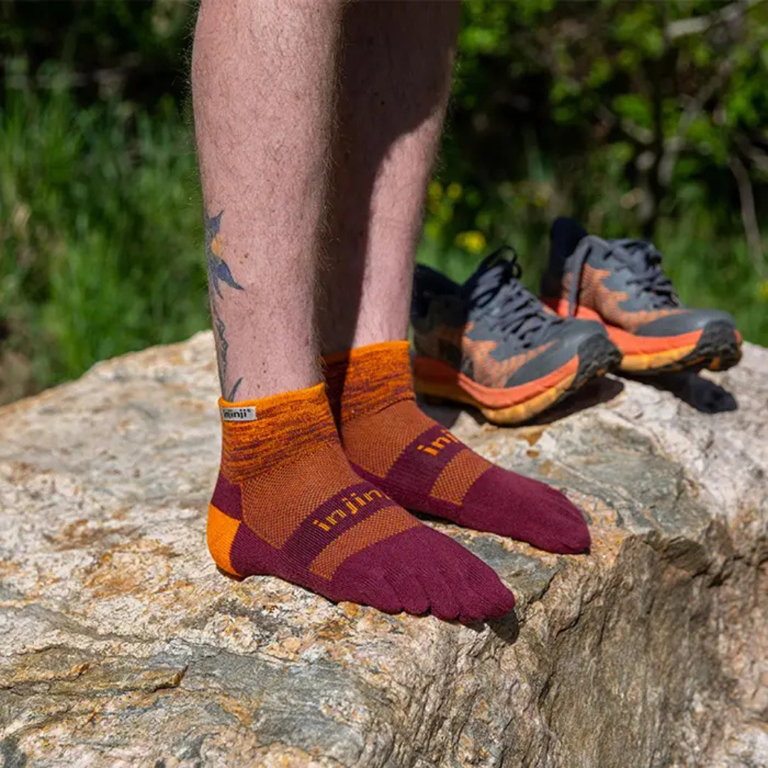 Shuz Meias Barefoot Trail Midweight Mini Crew Iji 2