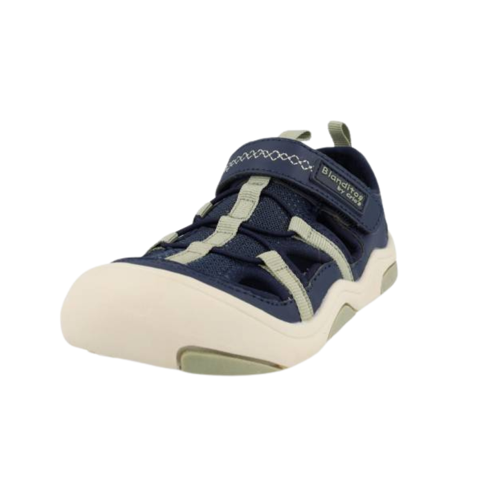 Shuz Sandalia Barefoot Olimpo Azul Blanditos 2