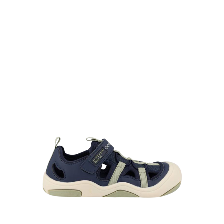 Shuz Sandalia Barefoot Olimpo Azul Blanditos