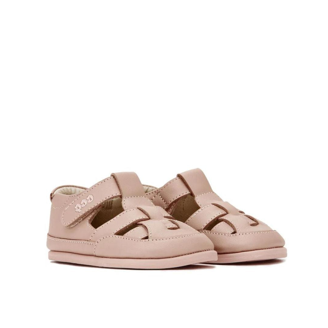 Shuz Sandalia Barefoot Semi-Aberta Pink Piggy 