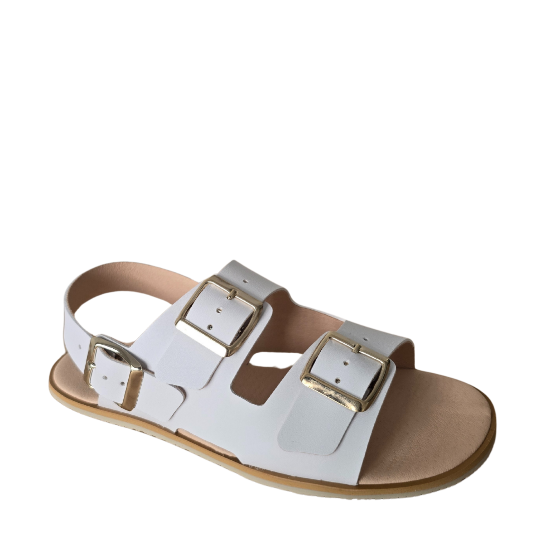 Shuz Sandalias Barefoot Micropelle Branco Coqueflex