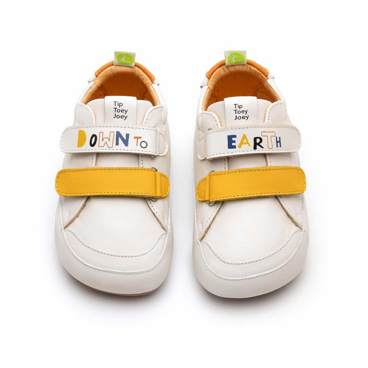 Shuz Tenis Barefoot Bossy Down Tangerine Tip Toey Joey 3