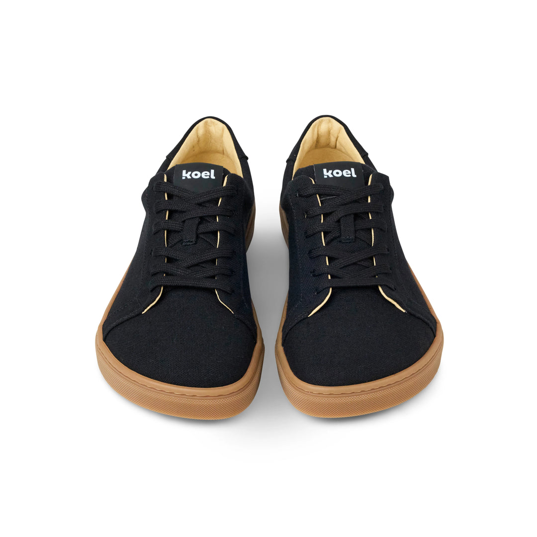 Shuz Tenis Barefoot Hazel Canvas Black Koel 2