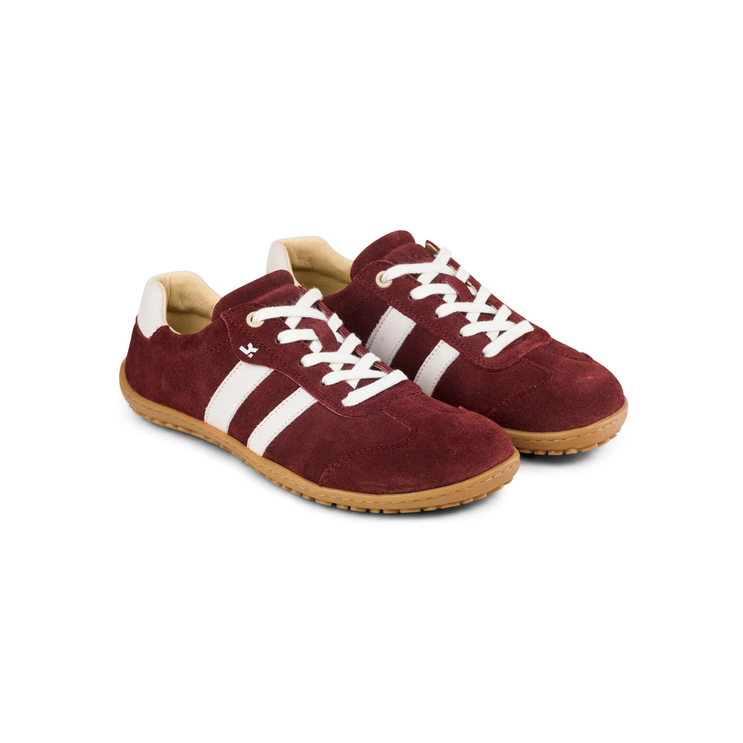 Shuz Tenis Barefoot Ila Suede Bordo Koel