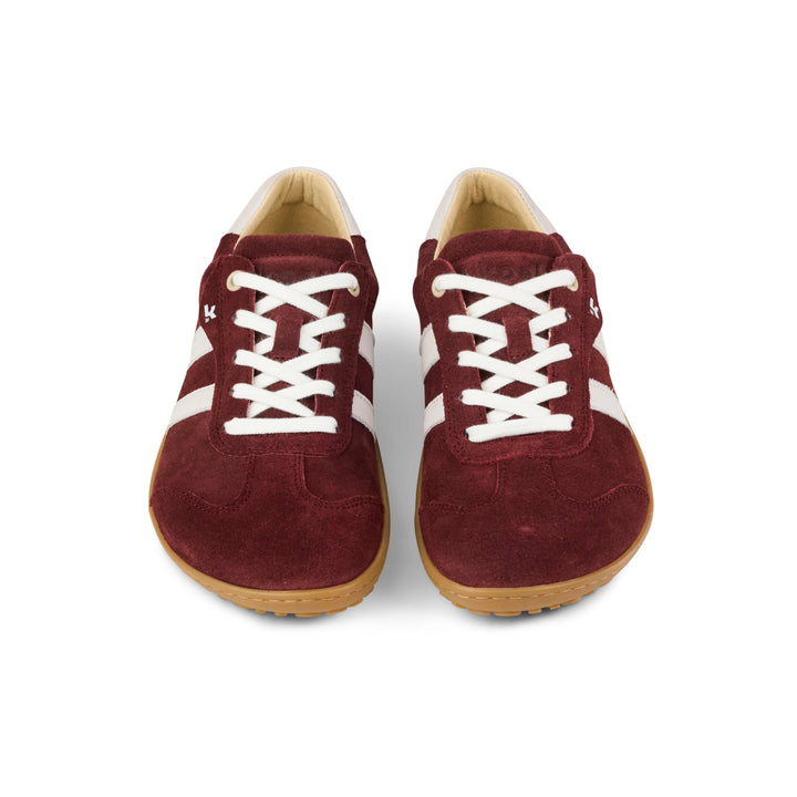 Shuz Tenis Barefoot Ila Suede Bordo Koel 1