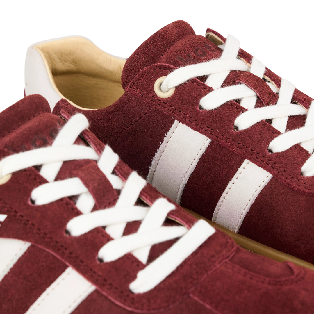 Shuz Tenis Barefoot Ila Suede Bordo Koel 2