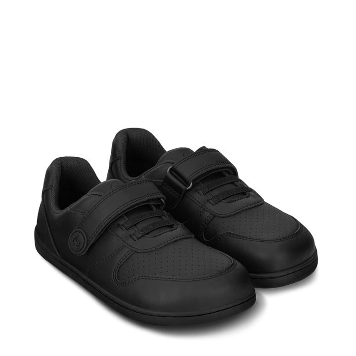 Shuz Tenis Barefoot Scoot Kids Black Belenka 1