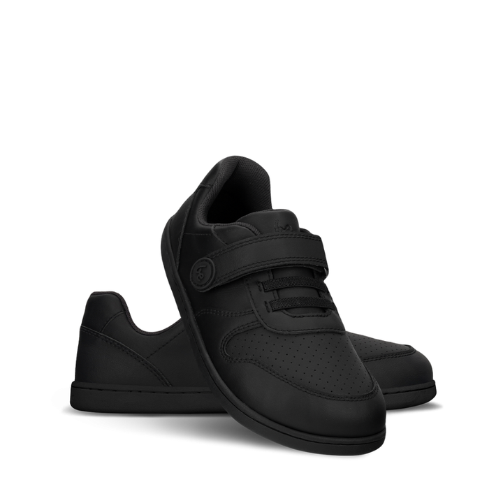 Shuz Tenis Barefoot Scoot Kids Black Belenka 2