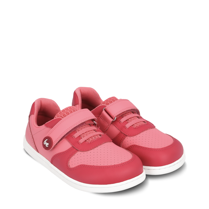 Shuz Tenis Barefoot Scoot Kids Light and Dark Pink Belenka 1