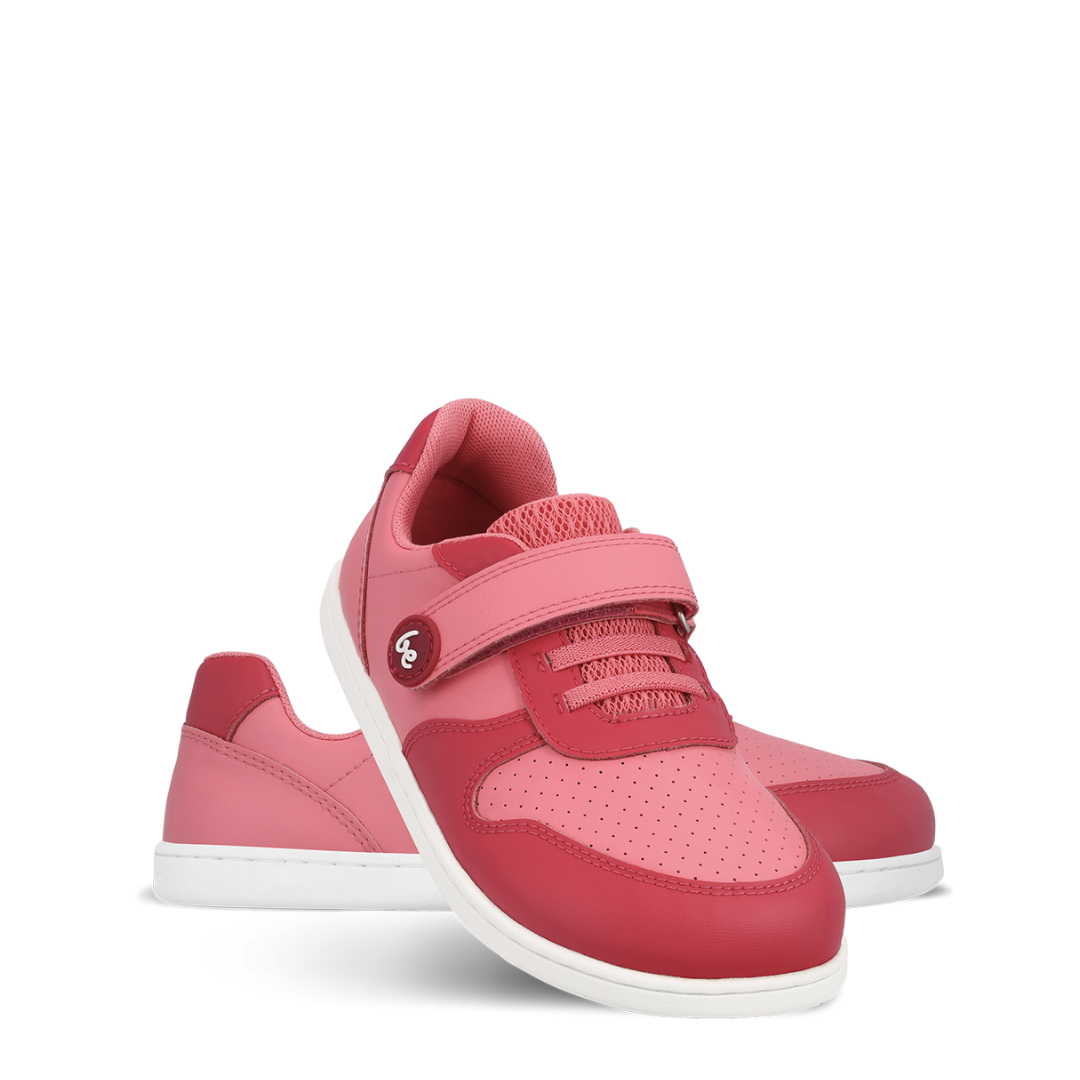 Shuz Tenis Barefoot Scoot Kids Light and Dark Pink Belenka 2