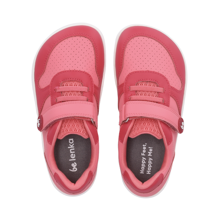 Shuz Tenis Barefoot Scoot Kids Light and Dark Pink Belenka 3