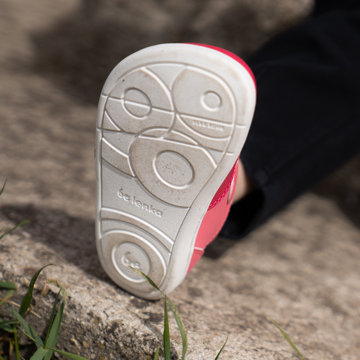 Shuz Tenis Barefoot Scoot Kids Light and Dark Pink Belenka 6