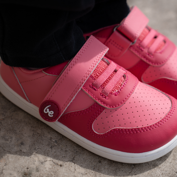 Shuz Tenis Barefoot Scoot Kids Light and Dark Pink Belenka 7